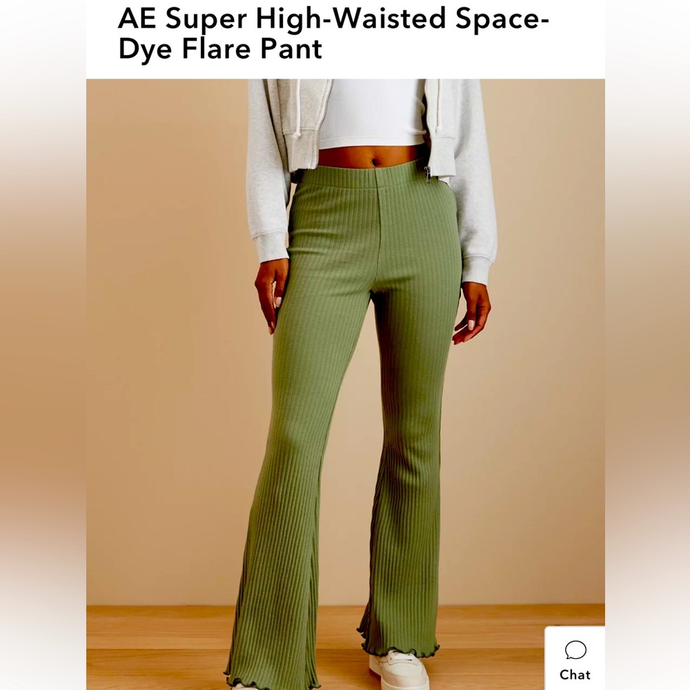 AE Super High-Waisted Space-Dye Flare Pant